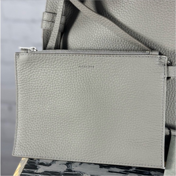 All Saints EUC Kita Crossbody Bag In Storm Grey, - Picture 9 of 14